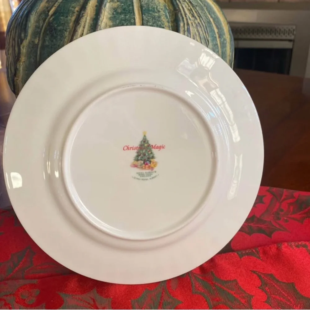 Royal Albert Christmas Magic 1990 Plates Set 4 NIB Bone China Rare England